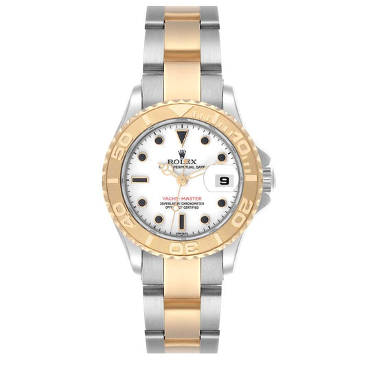 Rolex Yacht-Master Ladies White Dial on Oyster Bracelet Ref. 69623 1998