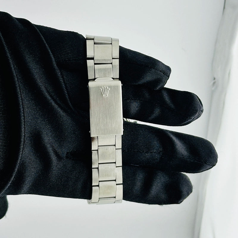 Rolex Datejust Silver Stick / Has Spots Dial on Folded Oyster Ref 1601