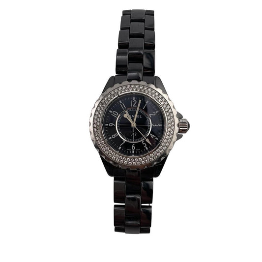 Chanel J12 Black Ceramic Black Dial Ref H0949 with Card 2005