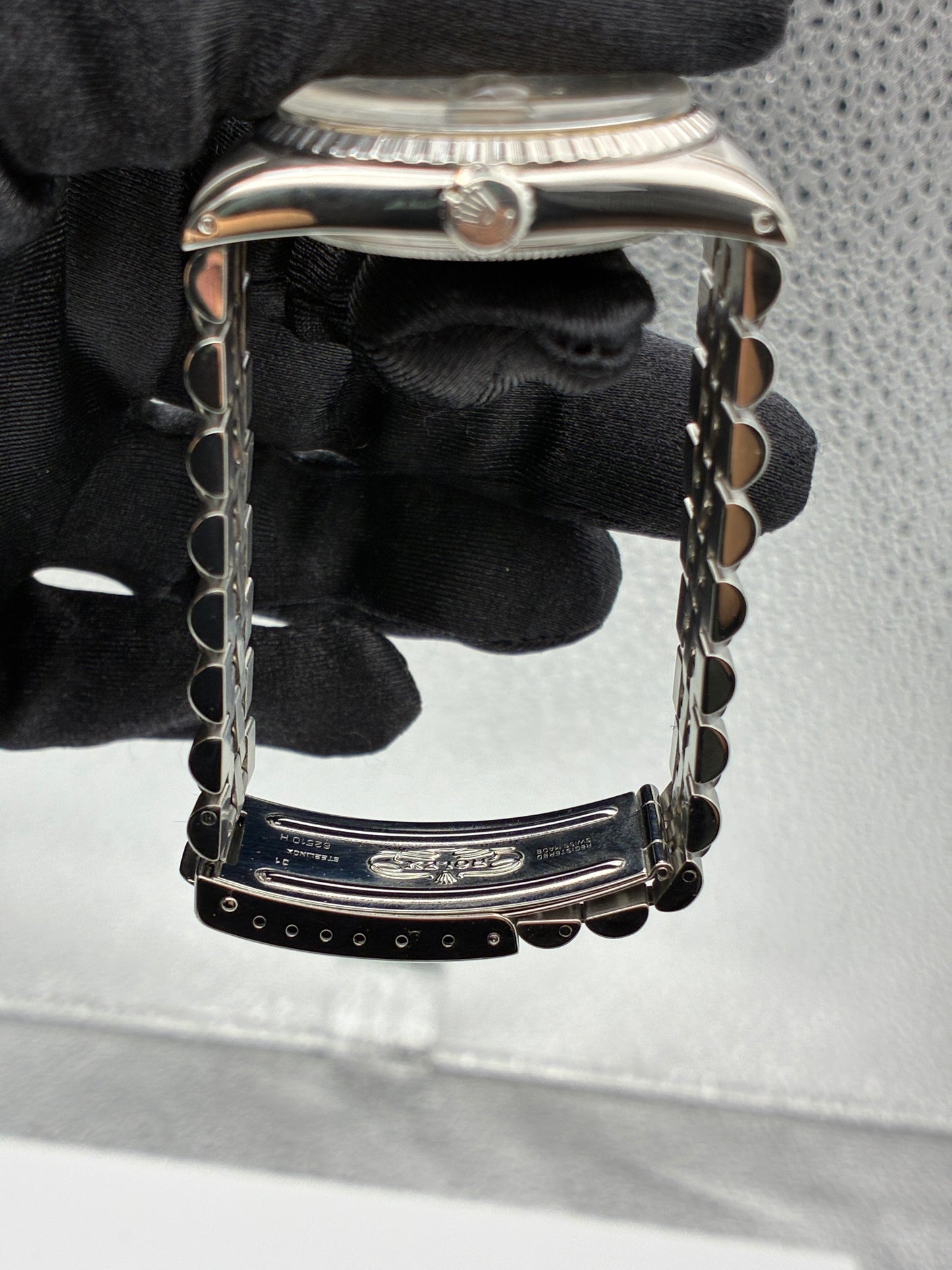 Rolex Datejust Silver Stick / Has Spots Dial on Jubilee Ref. 1603 1969 — view 3