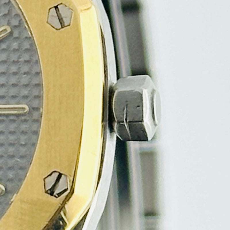 Audemars Piguet Royal Oak Gray Dial on 2 Tone Bracelet Ref 56143SA