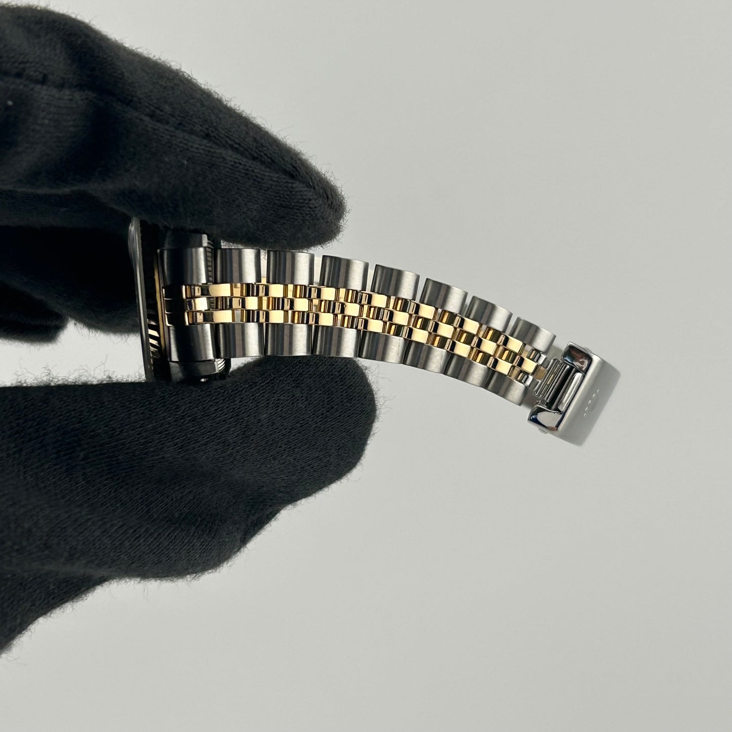 Rolex Datejust Lady Champagne Stick Dial on D Link Jubilee Ref. 69173 Papers — view 5