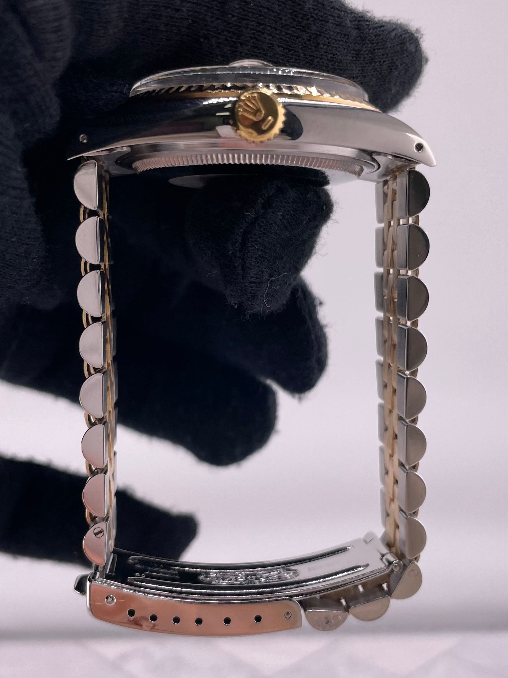Rolex Datejust Champagne Stick Dial on D Link Jubilee Bracelet Ref. 16013 1985 — view 6