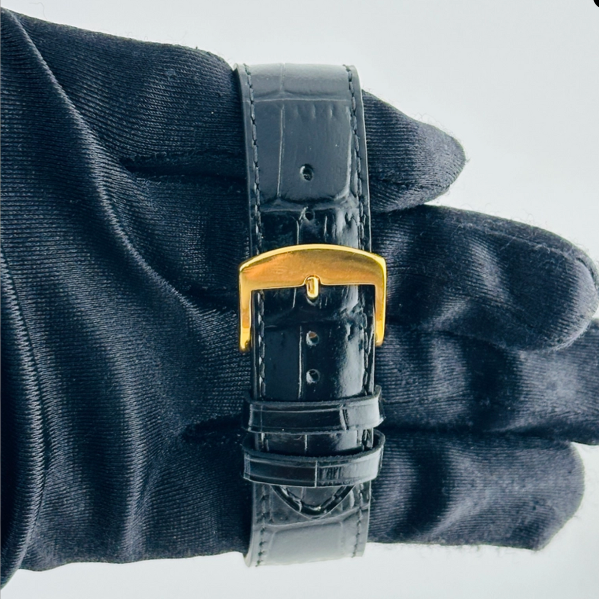 Rolex Datejust 36 Champagne Stick Dial on Generic Black Leather Band Ref. 16233 Card — view 4