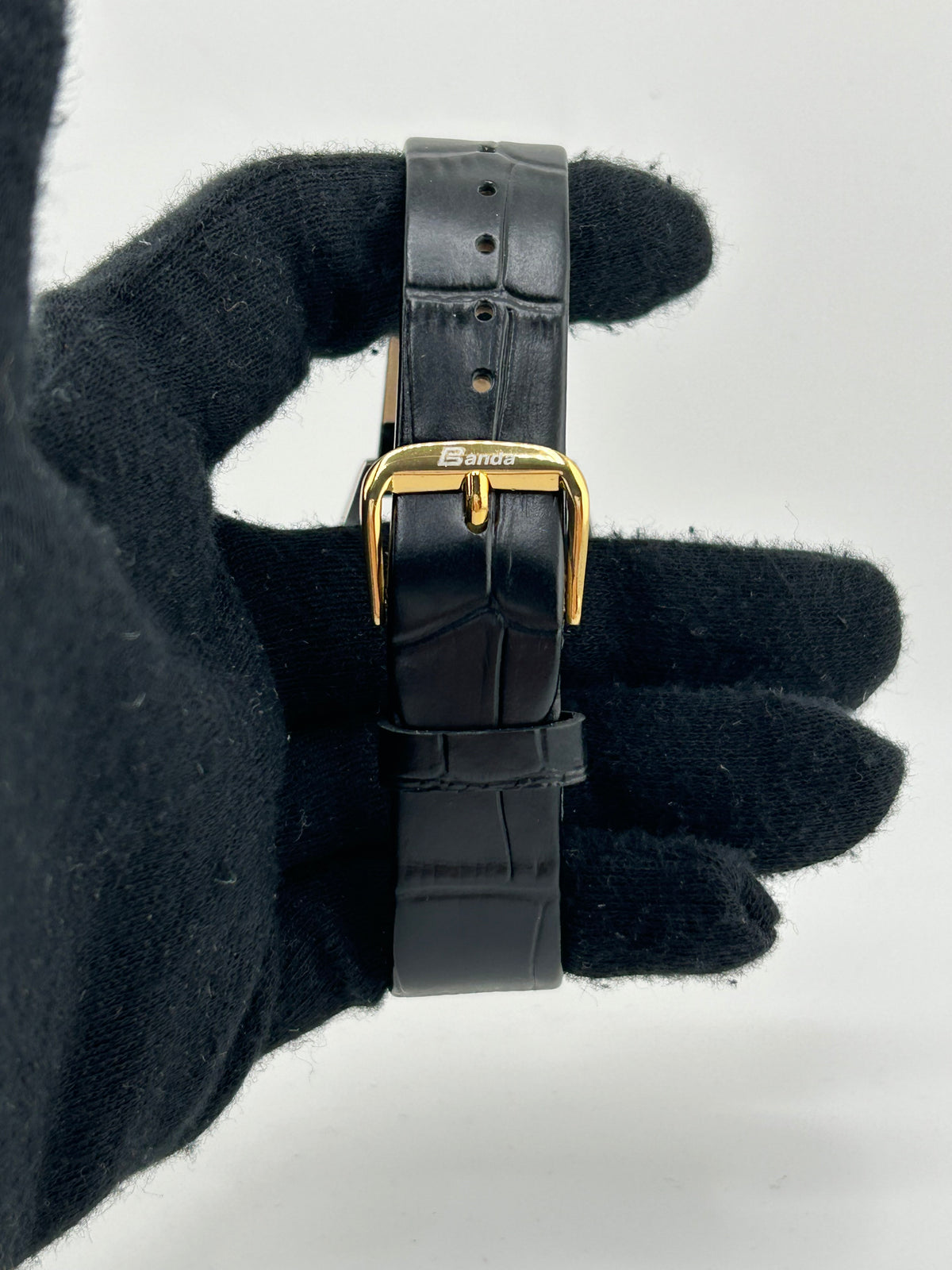 Rolex Datejust Turn-o-Graph Champagne Stick Dial on Generic Black Leather Band Ref. 6609 1958 — view 3