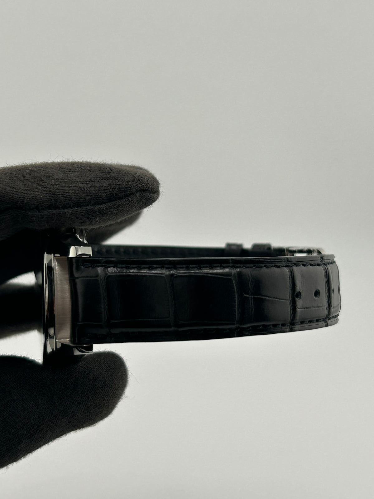 Iwc Portugieser Chronograph Green Dial on Leather Strap Ref. IW371615 Complete 2020 — view 5