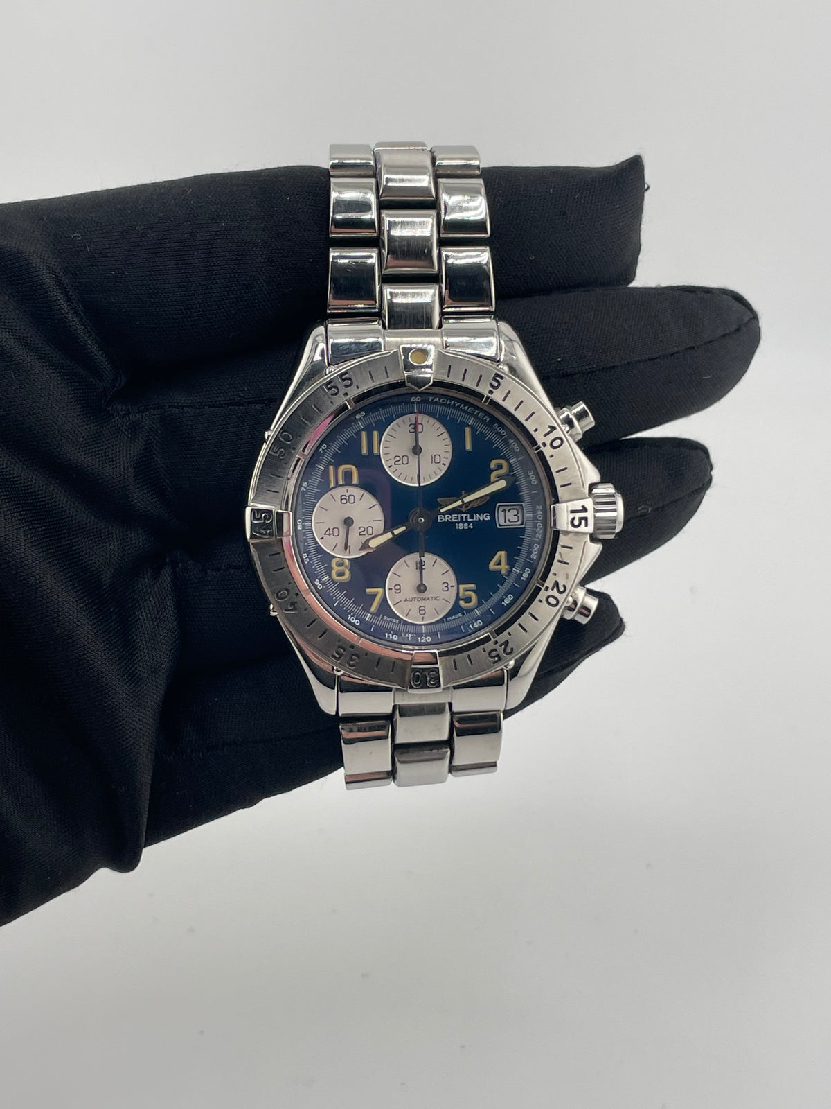 Breitling Colt Blue Dial on Stainless Steel Bracelet Ref. A13035 Papers 1996 — view 3