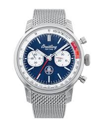 Breitling Top Time Blue Dial on Mesh Steel Ref. AB01763A1C1A1 Card