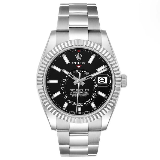 Rolex Sky Dweller Black Dial on Oyster Ref 326934 with New Style Card Green 2022