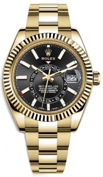 Rolex SkyDweller Black Stick Dial on Oyster Ref. 326938 Card 2021