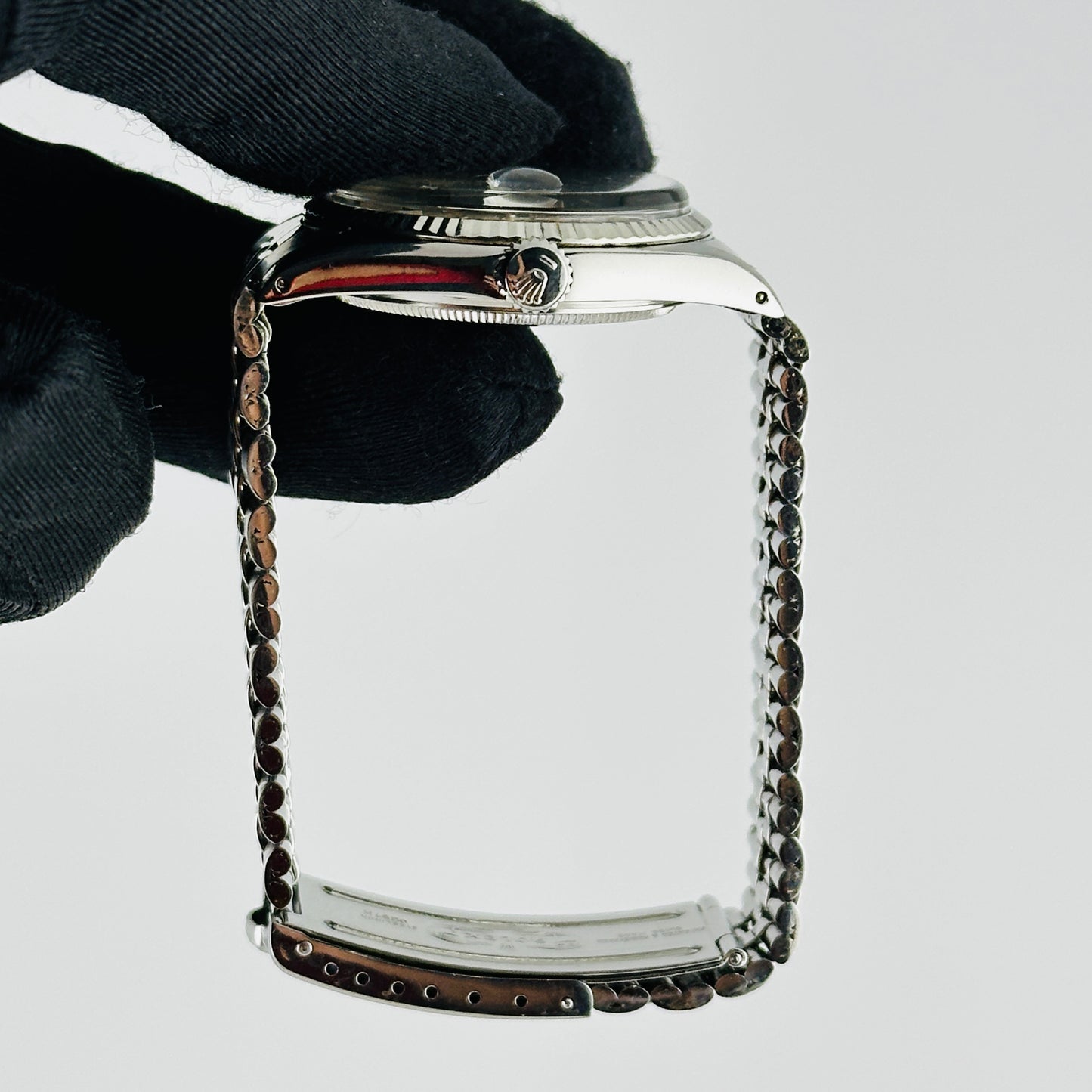 Rolex Datejust Silver Stick / Has Spots Dial on Folded Jubilee Bracelet Ref. 1601/4 1970 — view 6