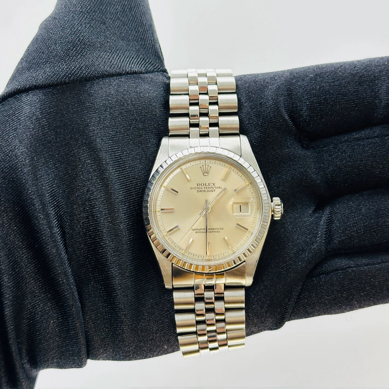Rolex Datejust Silver Dial on D Link Jubilee Ref 1603