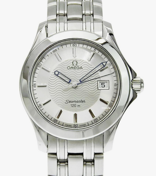 Omega Seamaster Silver Stick Dial on Stainless Steel Bracelet Ref. 2511.31.00 Card 1997