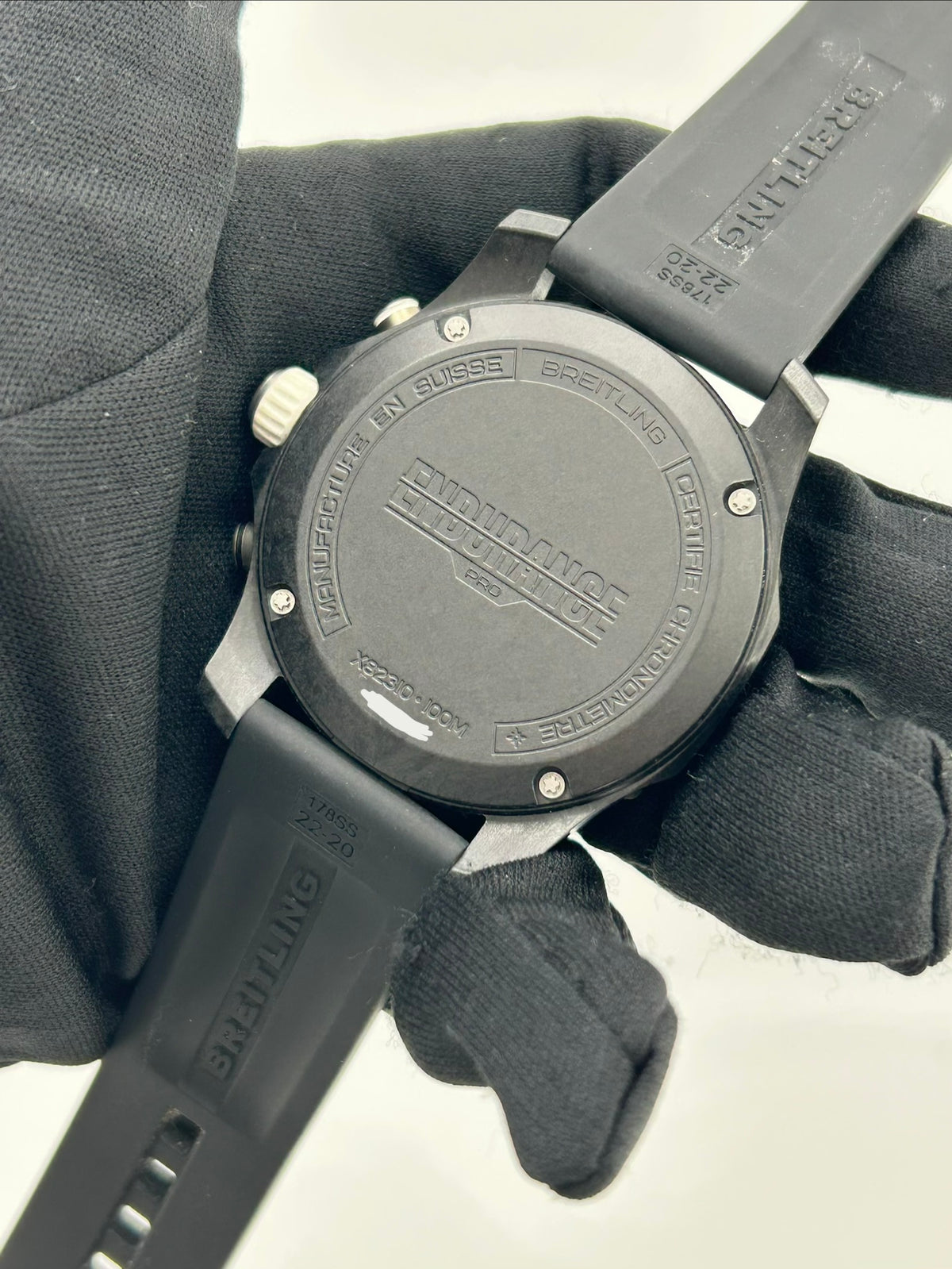Breitling Endurance Pro Black Dial on Black Rubber Strap Ref. X82310A71B1S1 Complete 2025 — view 7