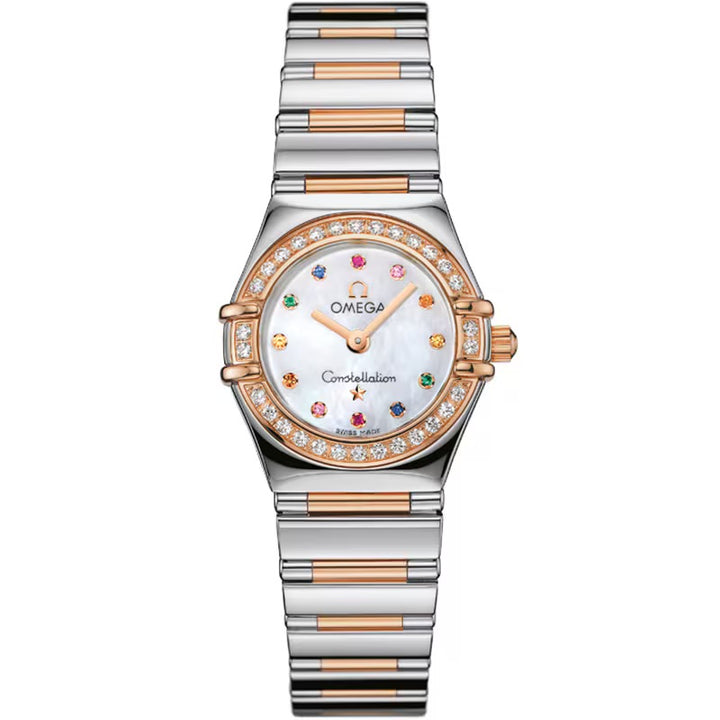 Omega Constellation White Mop Stone Dial Ref. 1368.79.00 Card 2012