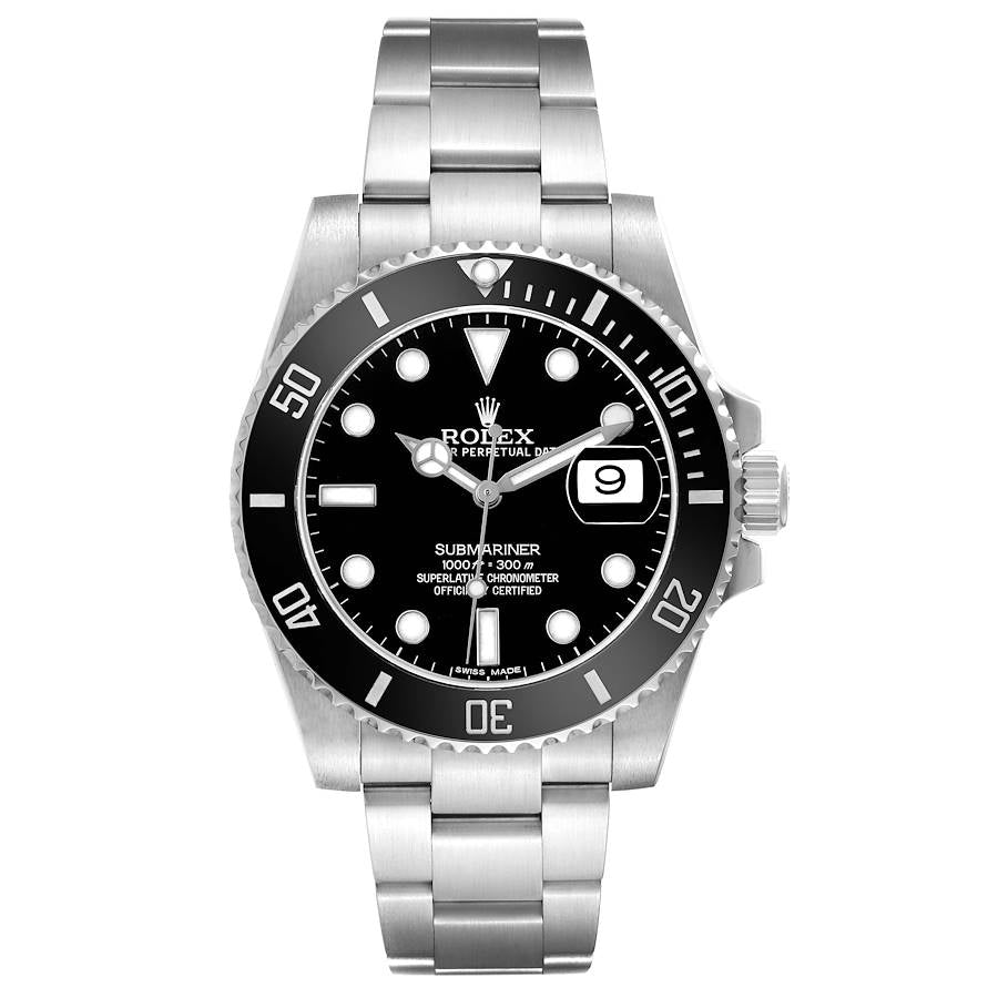 Rolex Submariner Black Dial on Oyster Ref. 116610LN Card 2016