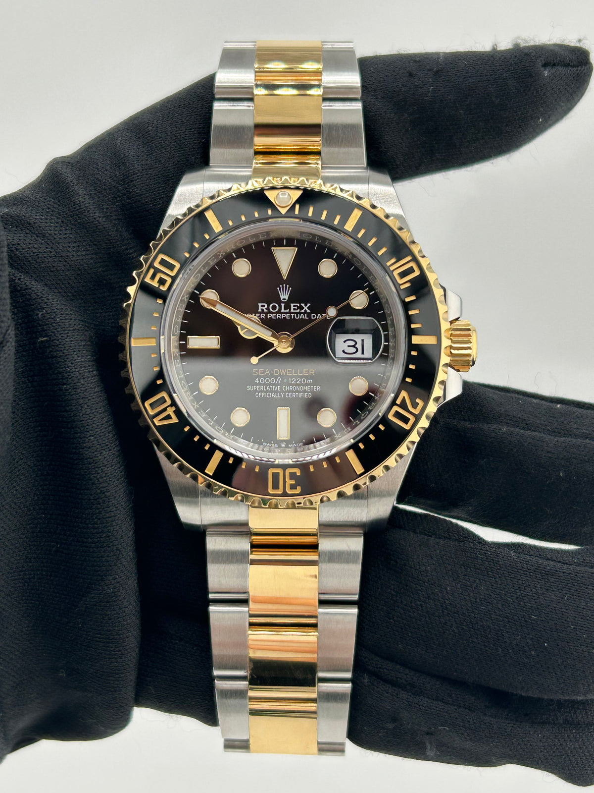 Rolex Sea-Dweller 43 Black Dial on 2 Tone Oyster Bracelet Ref. 126603 Card 2020 — view 2