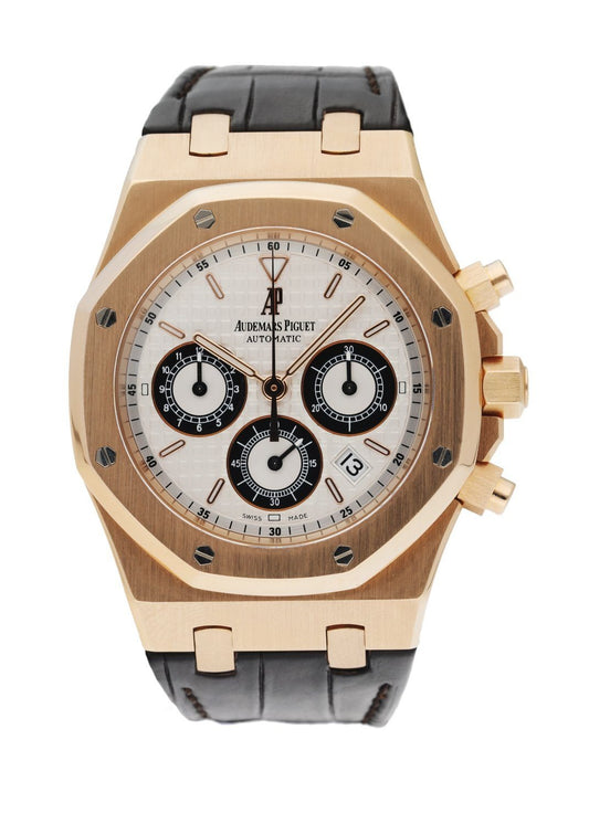 Audemars Piguet Royal Oak Silver Dial on Leather Strap Ref. 26022OR.OO.D098CR.01