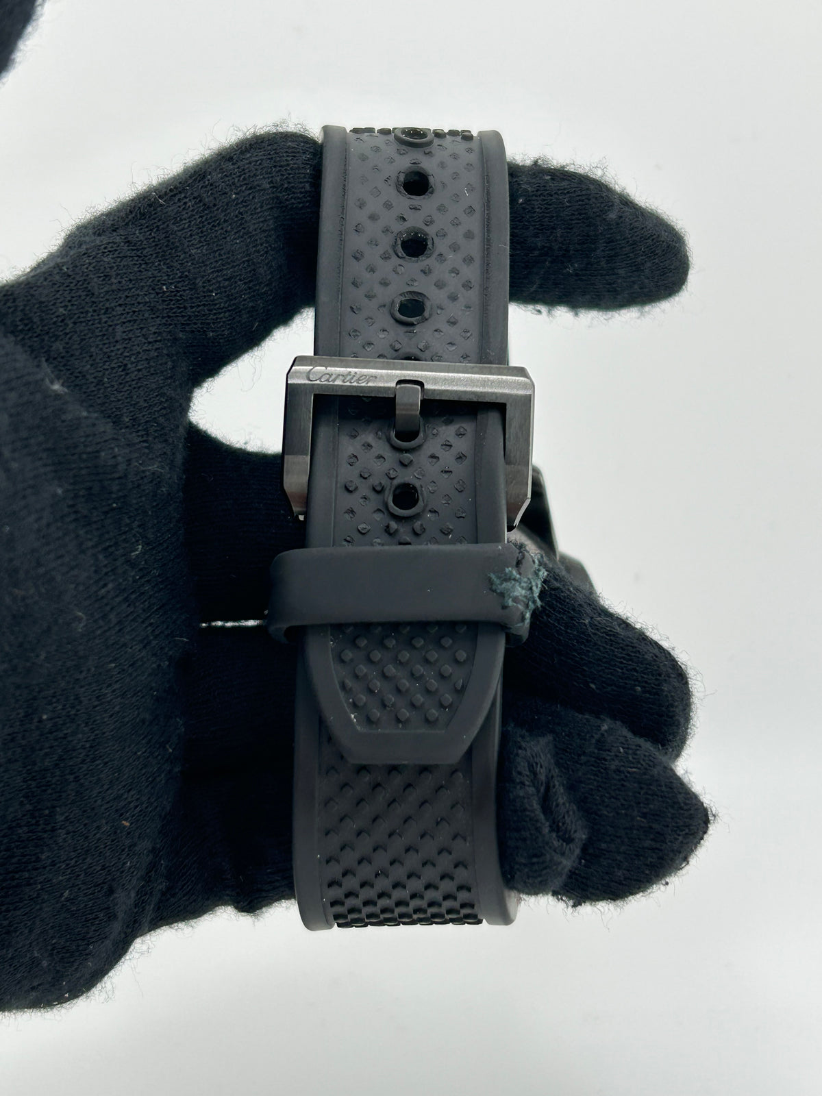 Cartier Calibre de Cartier Diver Black Roman Numerals Dial on Black Rubber Band Ref. WSCA0006 Papers 2016 — view 4
