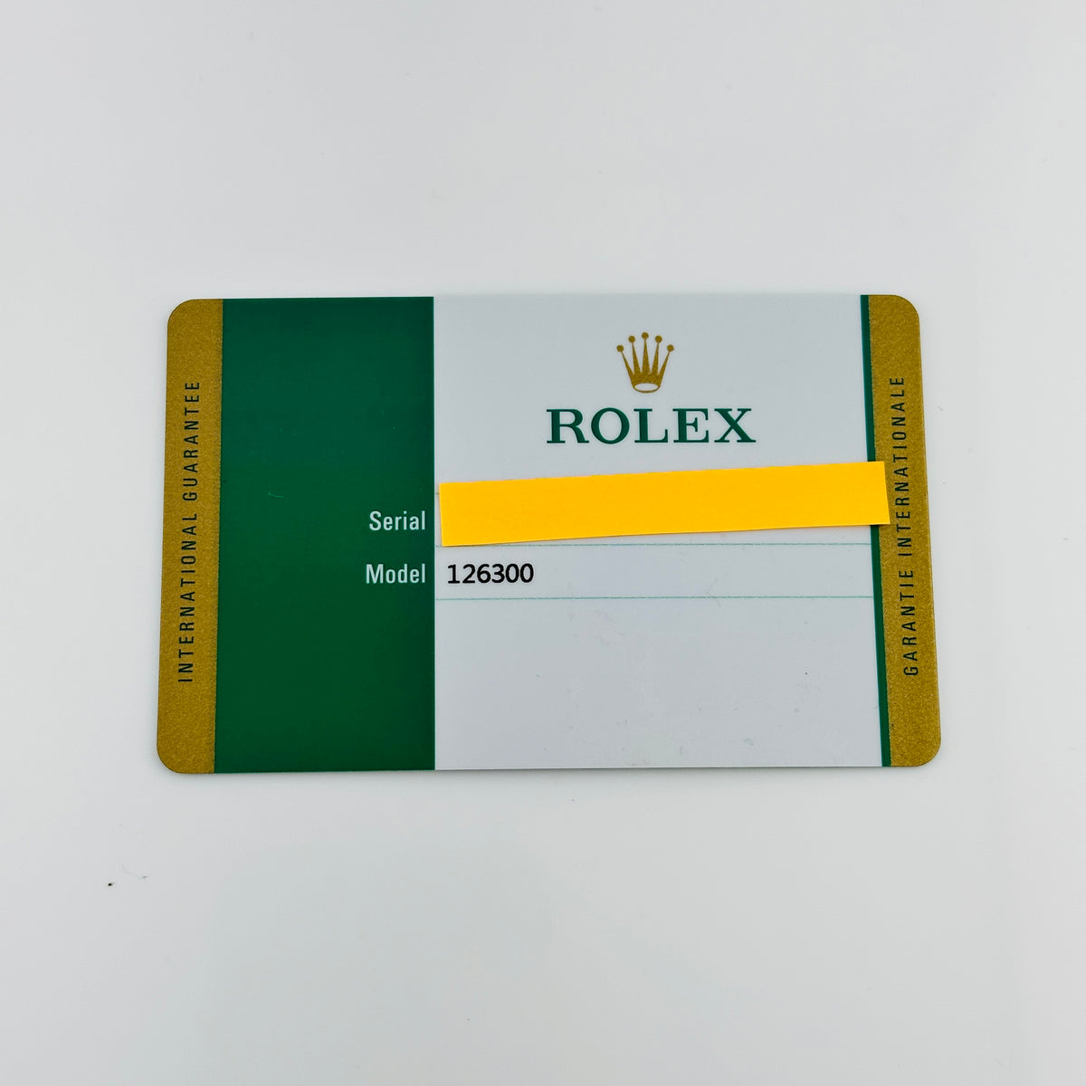 Rolex Datejust Silver Index Dial on Oyster Bracelet Ref. 126300 Card 2019 — view 2