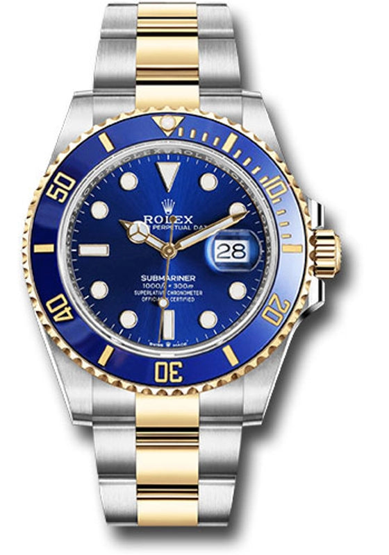 Rolex Submariner Blue Dial on Oyster Ref 126613LB with New Style Card Green 2022