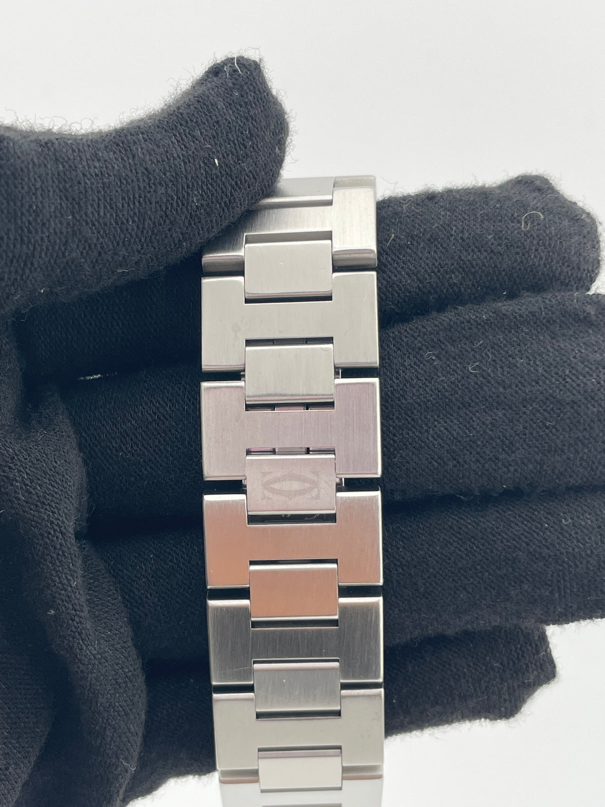 Cartier Pasha C White Dial on Stainless Steel Bracelet Ref. W31074M7 — view 4