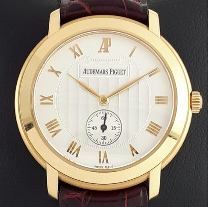 Audemars Piguet Jules Ivory Roman Dial on Leather Ref. 15056OR