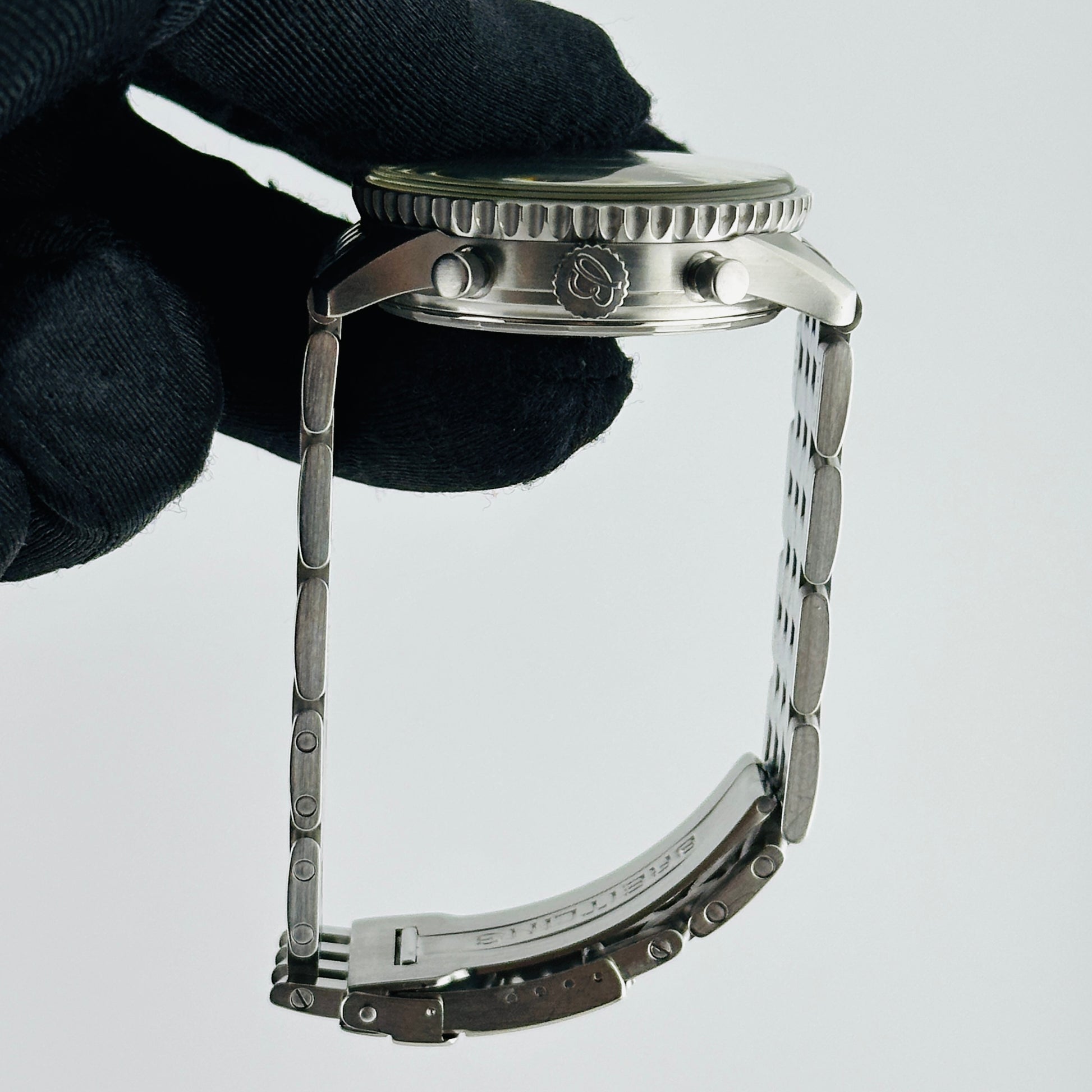 Breitling Navitimer Fighter Black Dial on Stainless Steel Bracelet Ref. A13330 Card 2001 — view 6