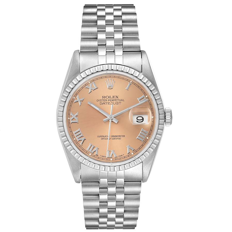 Rolex Datejust Salmon Roman Dial on Jubilee Ref. 16220 1995