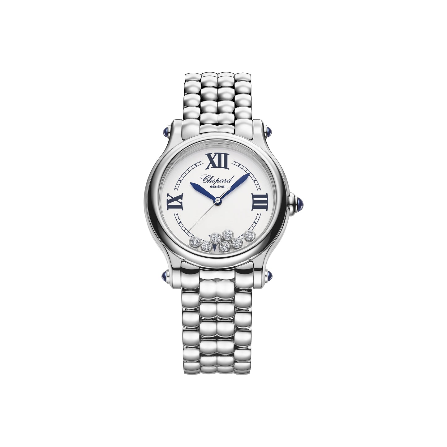 Chopard Happy Sport The First Silver Roman / Moving Diamonds Dial on Stainless Steel Bracelet Ref. 278610-3001 Manuals Only