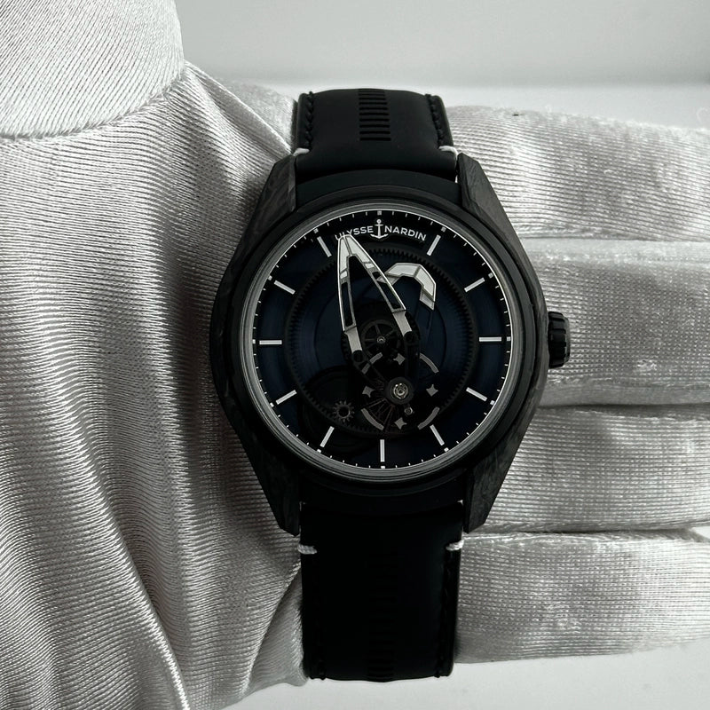 Ulysse Nardin Freak X Yoshida LE Blue Dial on Rubber With Leather Ref 2303-270LE-3A-YOSH with Card 2025