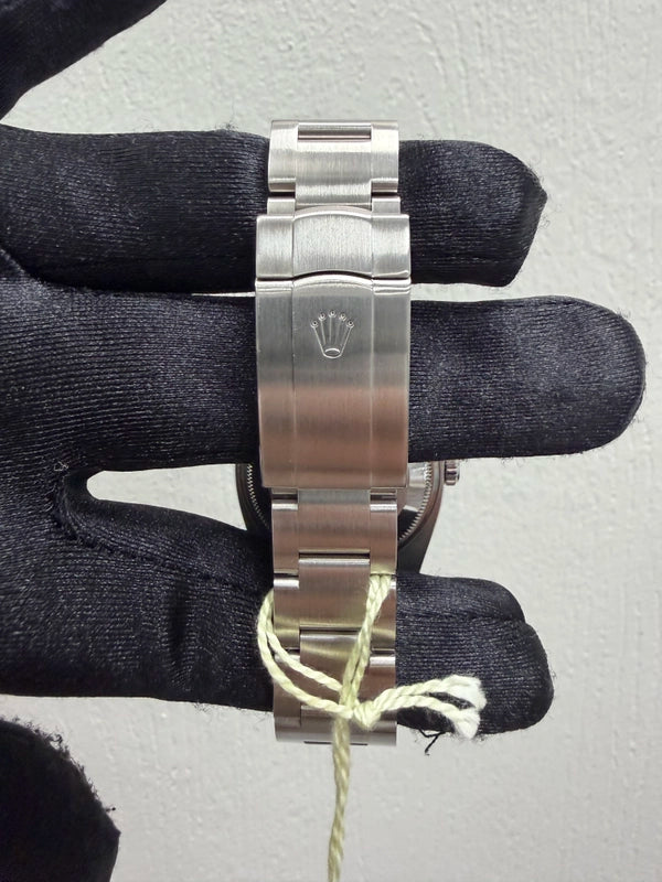 Rolex Air-King Silver Dial on Oyster Ref 114210 with Card Old Green 2008