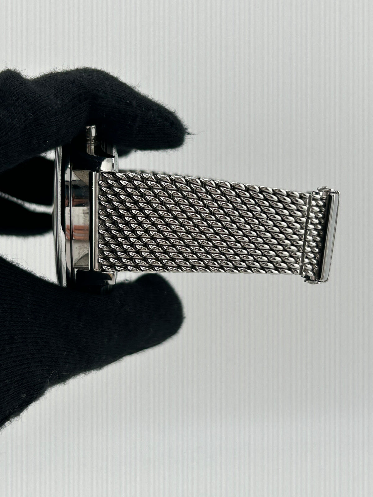 Breitling Transocean Black Dial on Stainless Steel Bracelet Ref. AB0451 — view 5