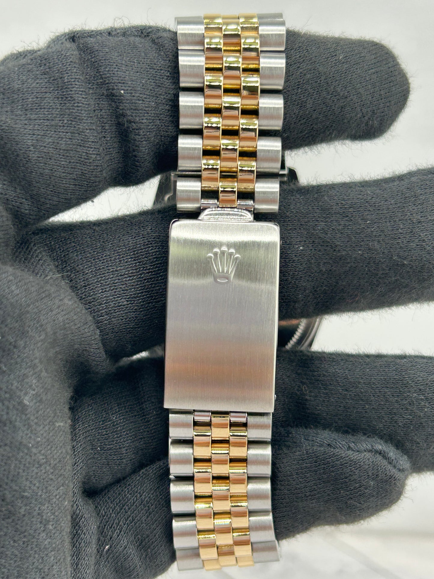 Rolex Datejust Champagne Stick Dial on D Link Jubilee Bracelet Ref. 16013 1988 — view 4