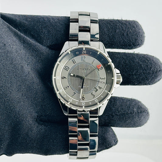 Chanel J12 Gray Dial on Ceramic Bracelet Ref. H3099 — view 2