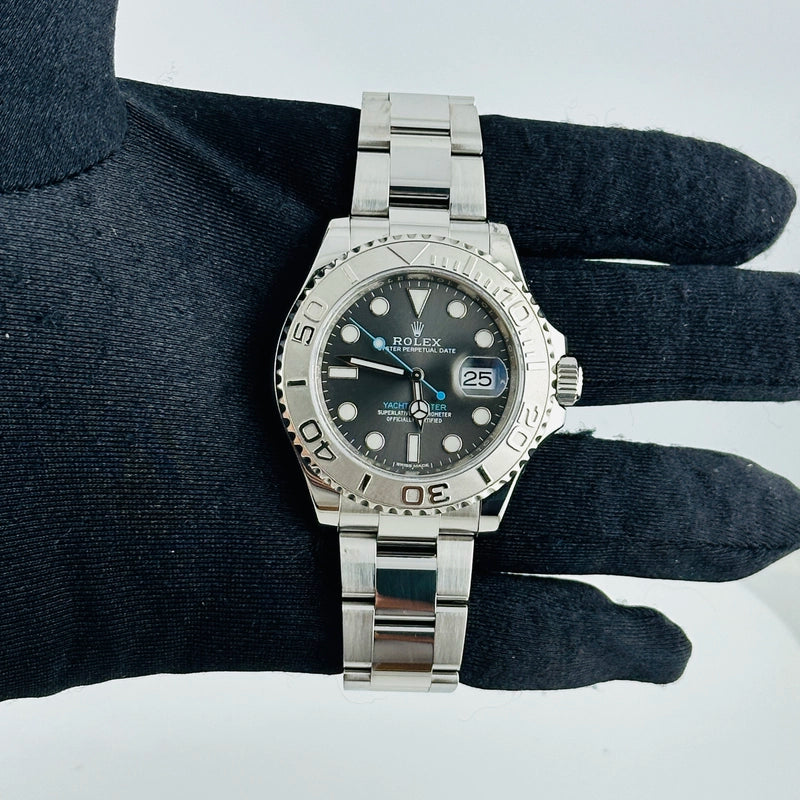 Rolex Yacht-Master Rhodium Dial on Oyster Ref 116622 with New Style Card White 2016