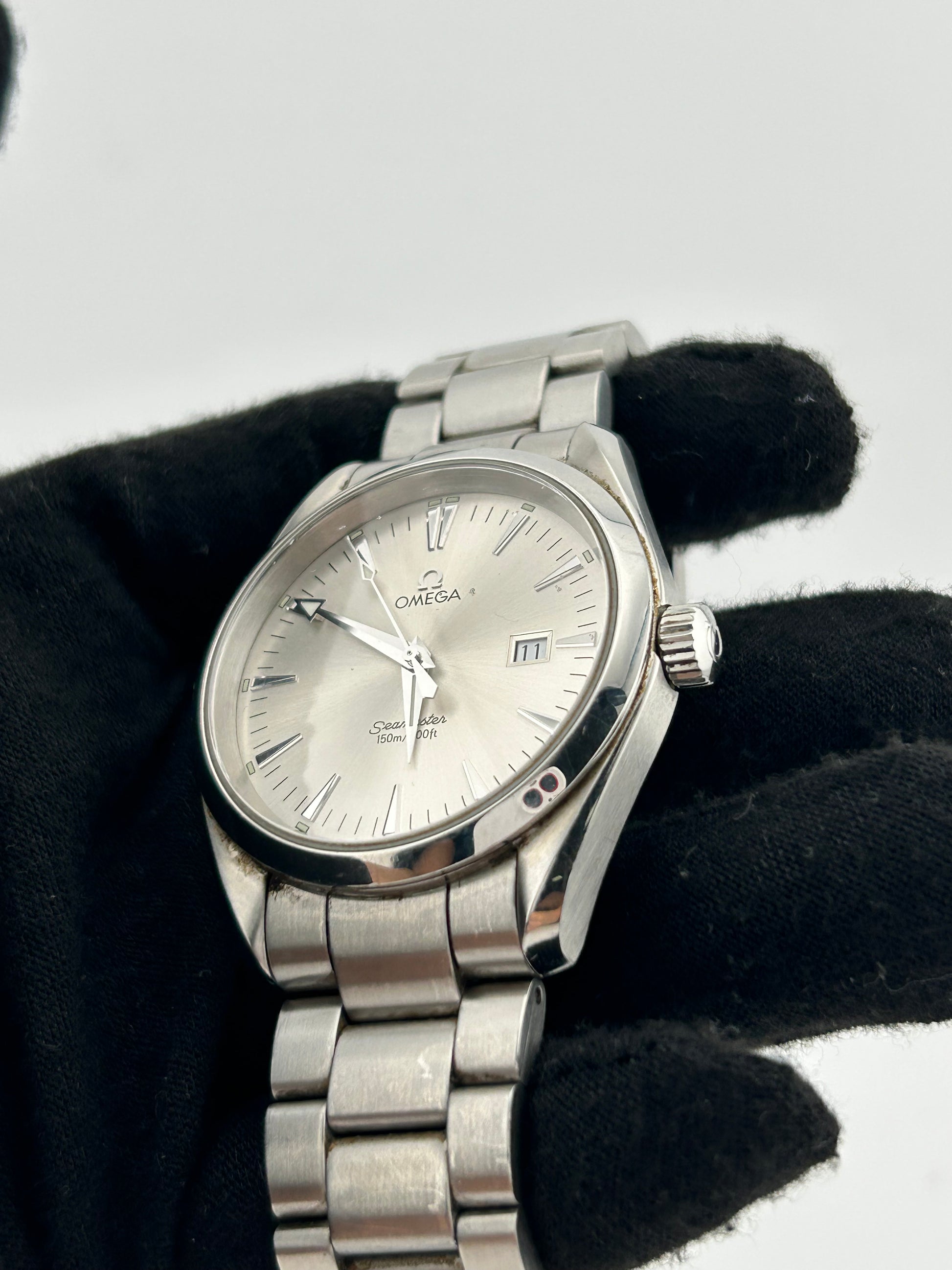 Omega Seamaster Aqua Terra 150m Silver Dial on Stainless Steel Bracelet Ref. 2518.30 Card — view 3