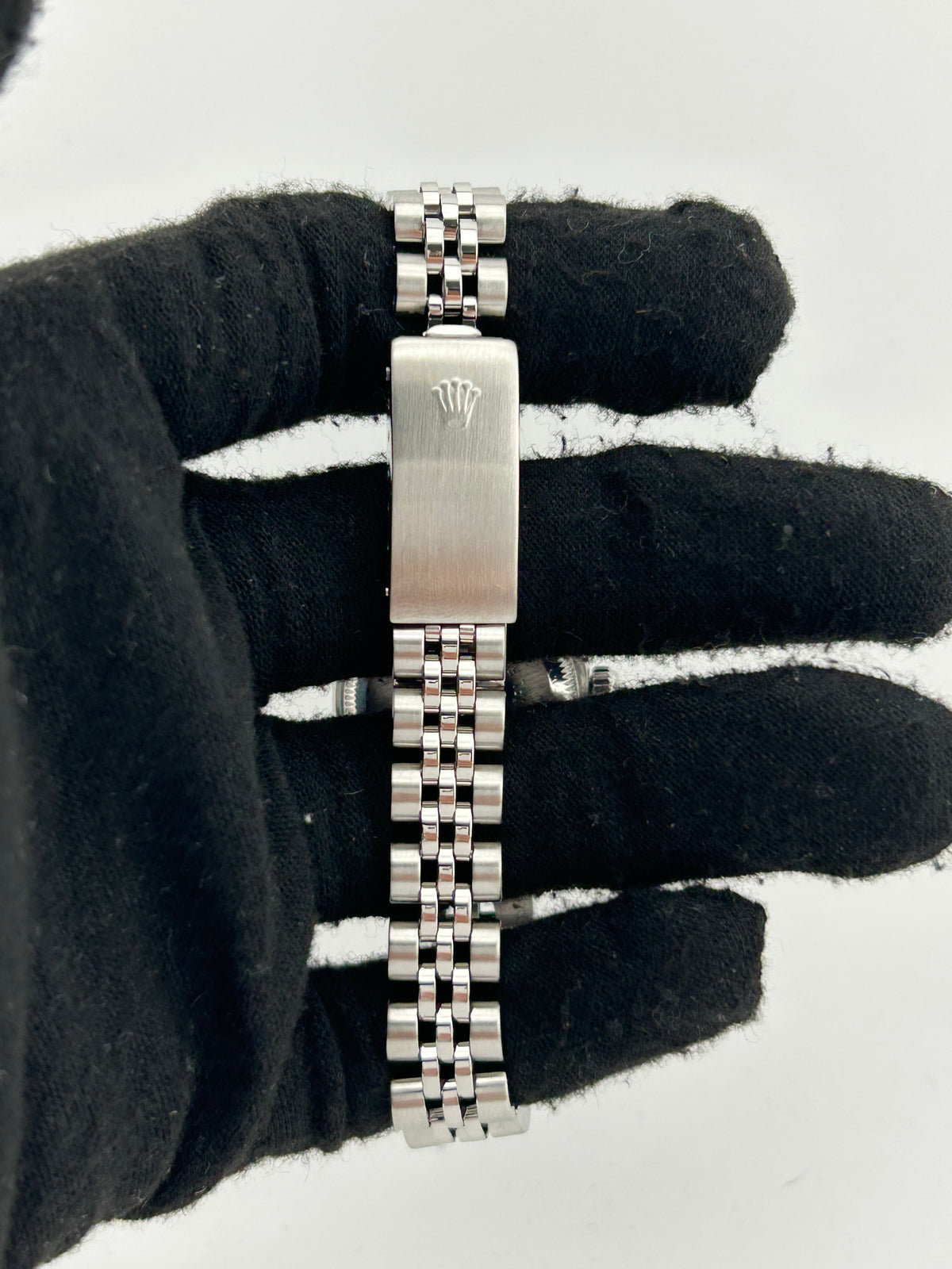 Rolex Oyster Perpetual Date Silver Index Dial on Jubilee D Link Bracelet Ref. 69240 1984 — view 3