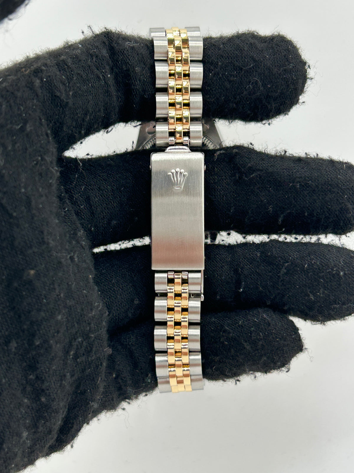 Rolex Datejust Lady Champagne Stick Dial on 2 Tone Jubilee D Link Bracelet Ref. 69173 1986 — view 3