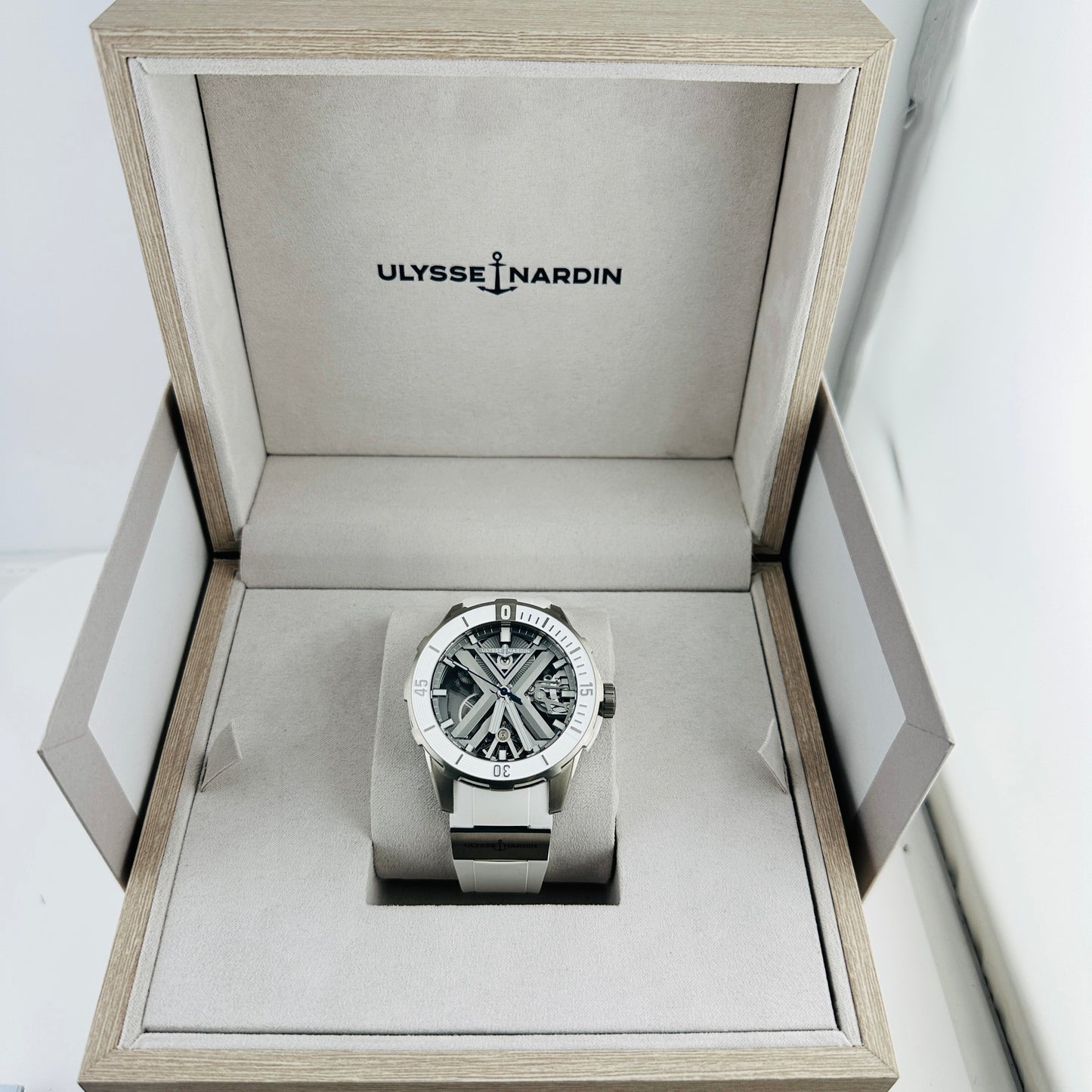 Ulysse Nardin Diver X Skeleton Gray Skeleton Dial on Rubber Ref. 3723-170-1A Card 2023 — view 8
