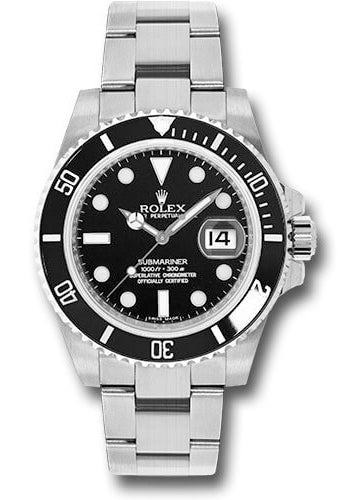 Rolex Submariner Black Dial on Oyster Ref. 116610LN Card