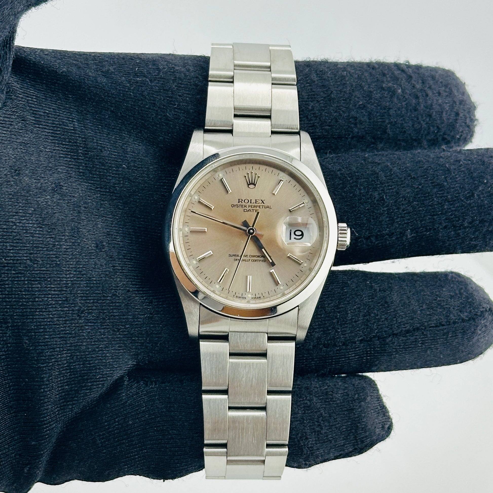 Rolex Oyster Perpetual Silver Stick / Has Fading Dial on Oyster Bracelet Ref. 15200 1994 — view 2