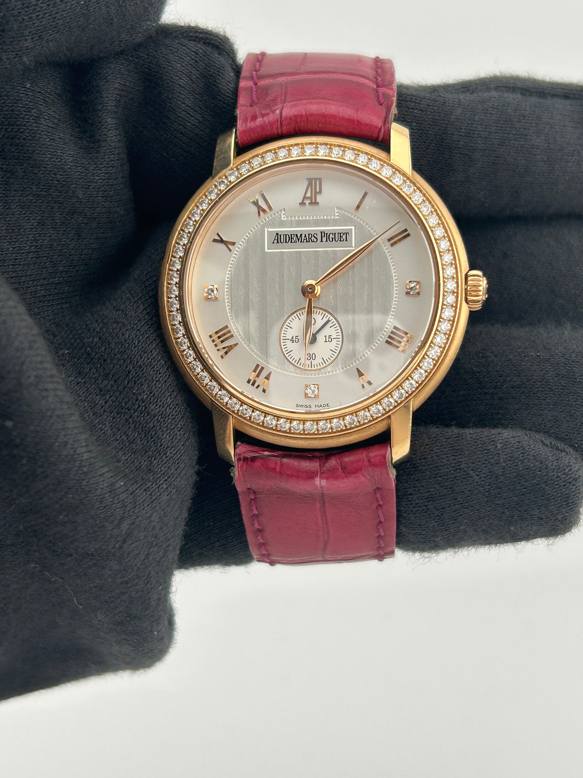 Audemars Piguet Jules Audemars Silver Dial on Am Leather Strap Ref. 151030R — view 2
