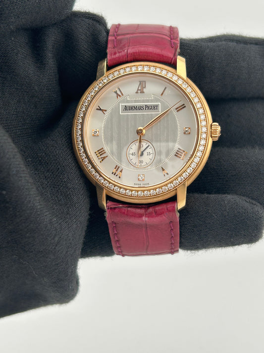 Audemars Piguet Jules Audemars Silver Dial on Am Leather Strap Ref. 151030R — view 2