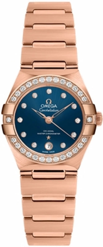 Omega Constellation Omega Co-Axial Master Chronometer Blue Dial on Bracelet Ref 131.55.29.20.53.001 with Card