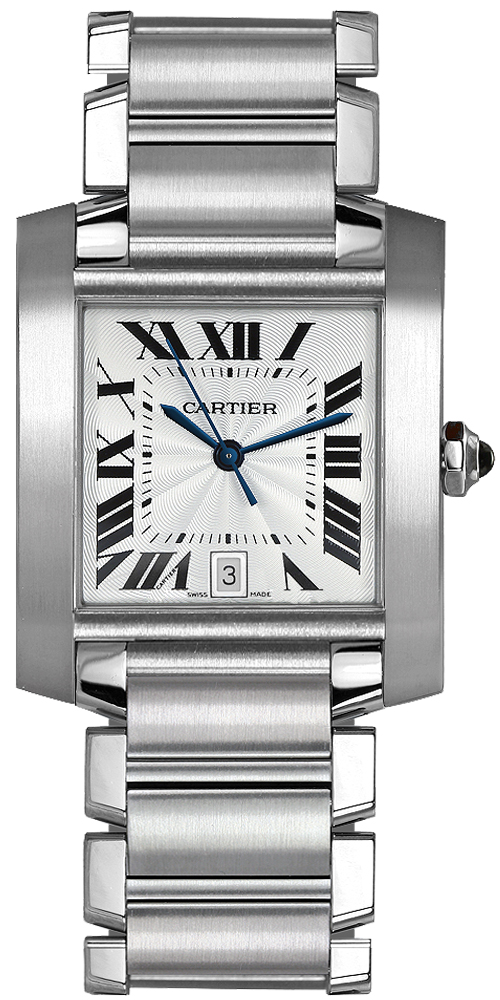Cartier Tank Francaise Silver Dial on Bracelet Ref. W51002Q3 Complete 2000