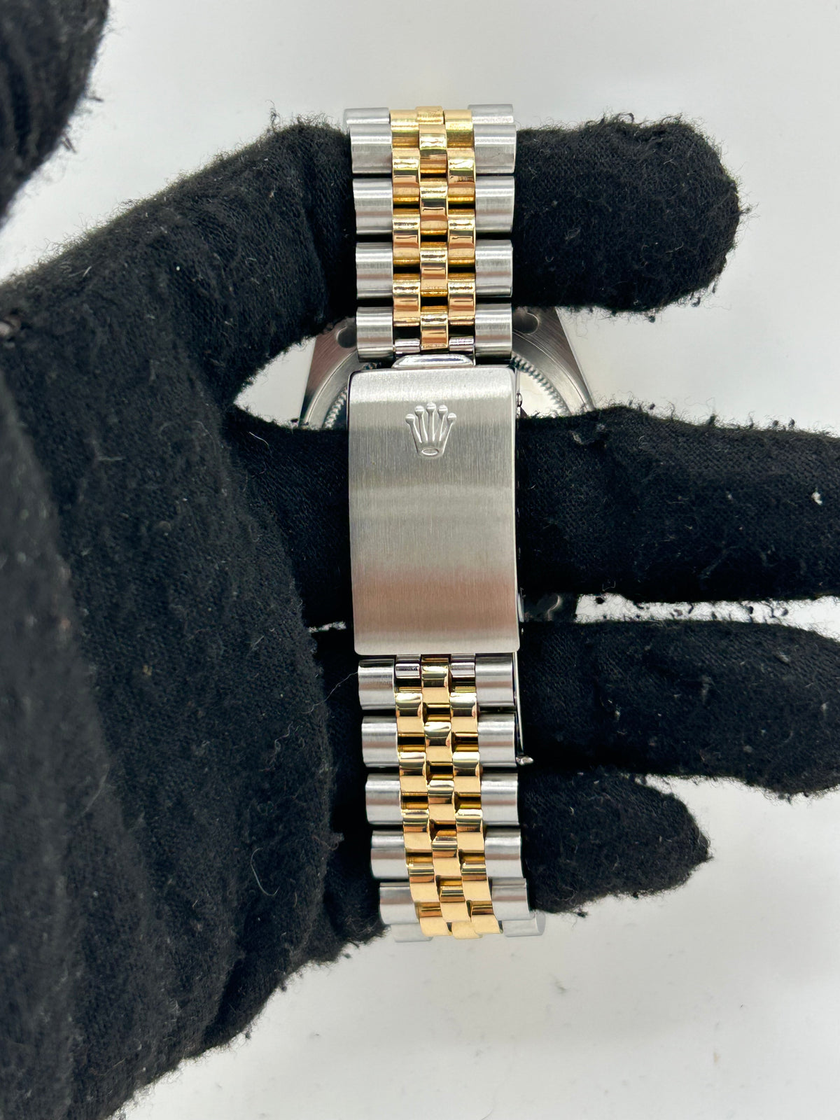 Rolex Datejust 36 Champagne Stick Dial on 2 Tone Jubilee D Link Bracelet Ref. 16233 1989 — view 3