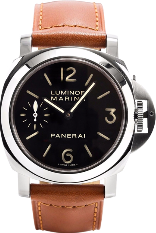 Panerai Luminor Marina Black Dial on Brown Leather Strap Ref. PAM00111