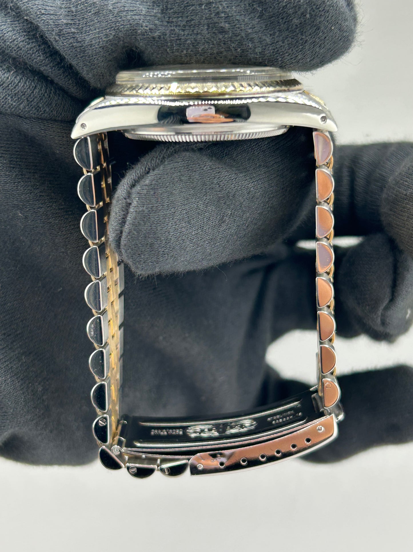 Rolex Datejust Champagne Stick Dial on D Link Jubilee Bracelet Ref. 16013 1983 — view 6