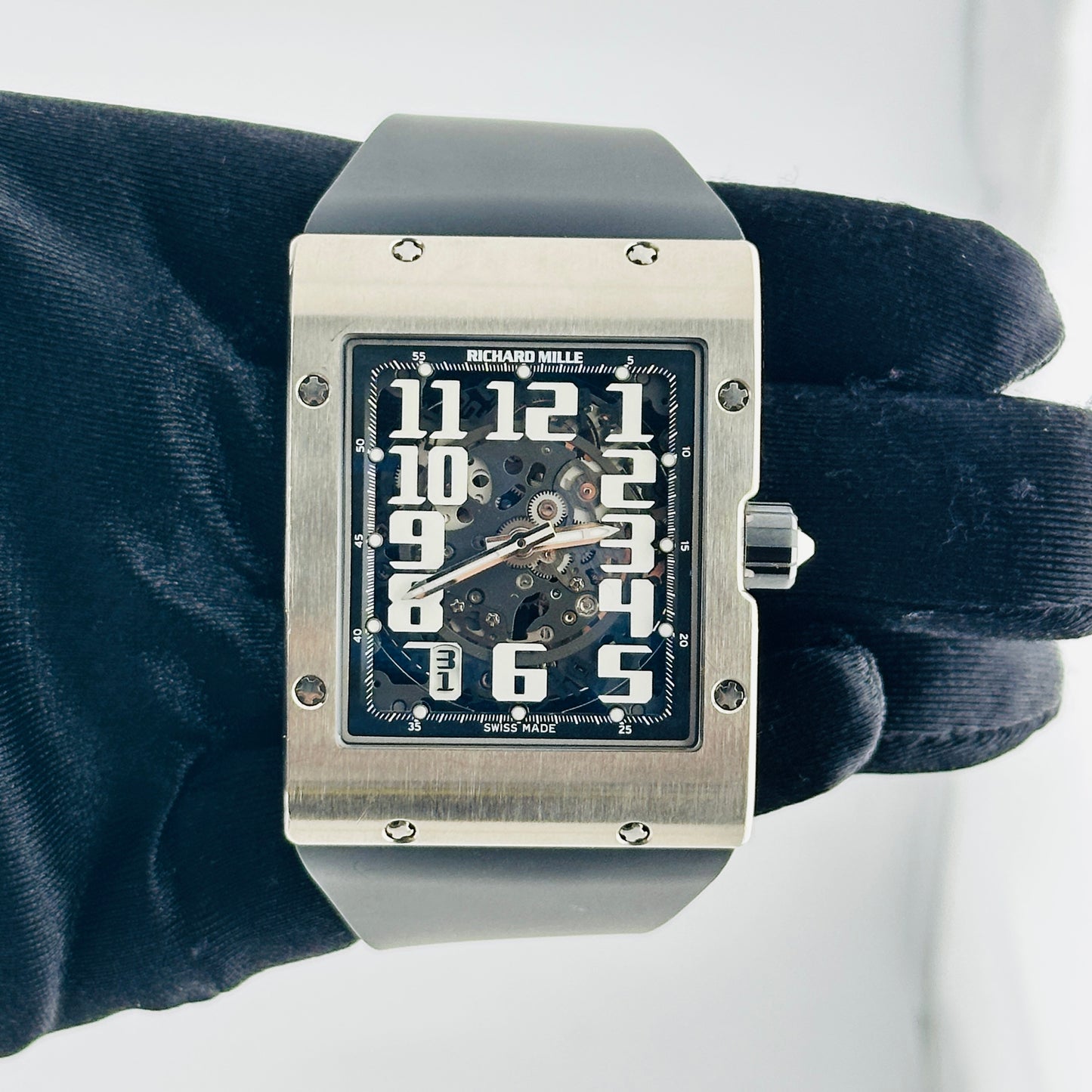 Richard Mille Extra Flat Openwork Dial on Rubber Band Ref. RM016/MON-00445 Papers 2021 — view 2